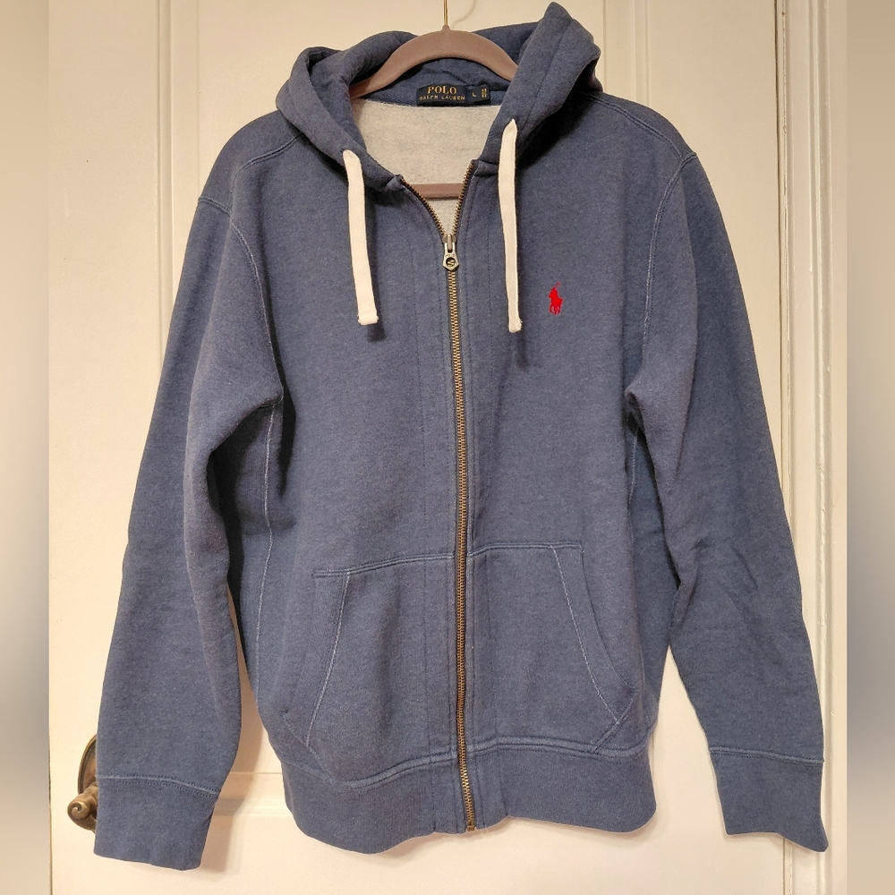Polo Ralph Lauren Heavyweight Hoodie Sweatshirt Jacket Full Zip Up Pony XL